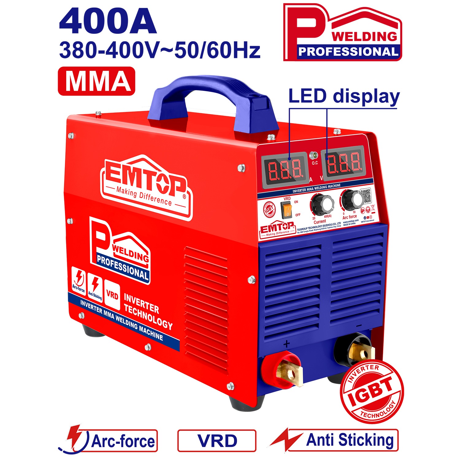 دستگاه جوش اینورتر صنعتی امتاپ مدل EWDEM4081